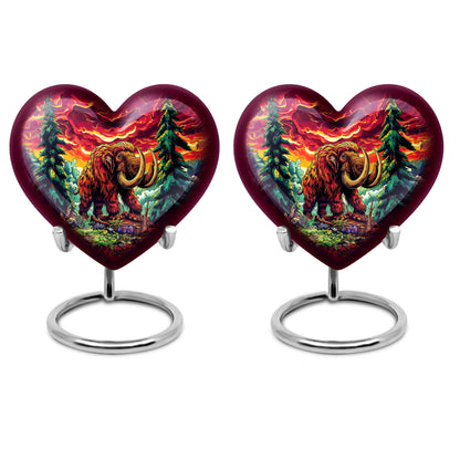 mammoth urn with heart design