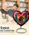 mammoth urn with heart design
