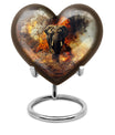 heart-shaped mammoth urn