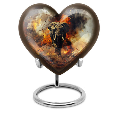 heart-shaped mammoth urn