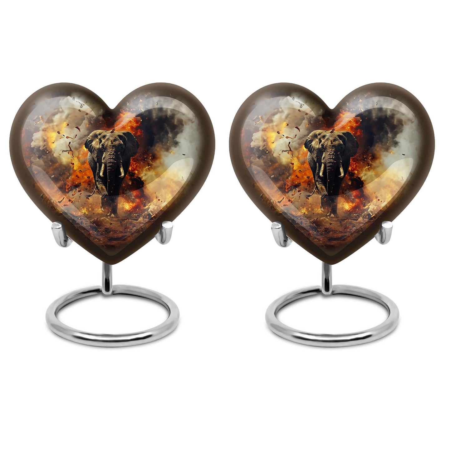 heart-shaped mammoth urn