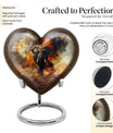 heart-shaped mammoth urn