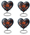 10-inch mapple leaf heart cremation urn 