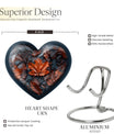 10-inch mapple leaf heart cremation urn 