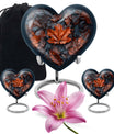 10-inch mapple leaf heart cremation urn 