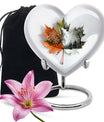 heart-shaped mapple leaf urn for cremation