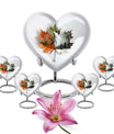 heart-shaped mapple leaf urn for cremation