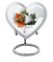 heart-shaped mapple leaf urn for cremation