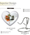 heart-shaped mapple leaf urn for cremation
