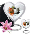 heart-shaped mapple leaf urn for cremation