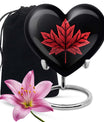 heart-shaped mapple leaf urn