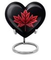 heart-shaped mapple leaf urn