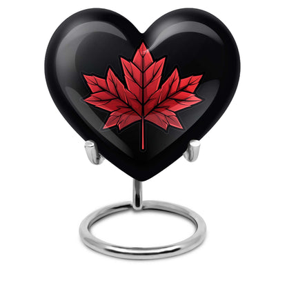 heart-shaped mapple leaf urn