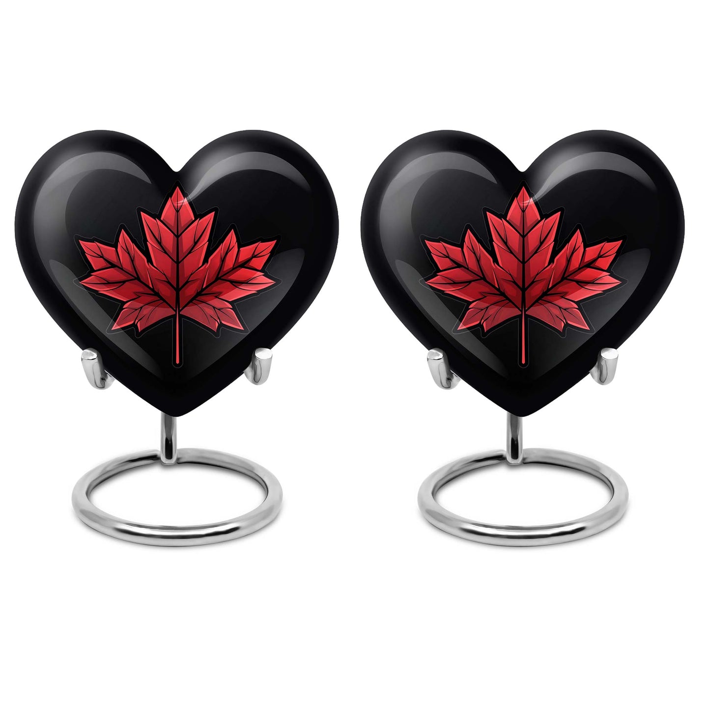 heart-shaped mapple leaf urn