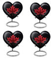 heart-shaped mapple leaf urn