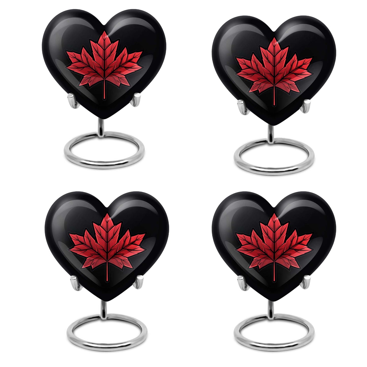 heart-shaped mapple leaf urn