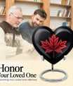 heart-shaped mapple leaf urn
