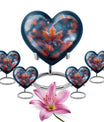 heart shaped mapple leaf urn