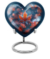 heart shaped mapple leaf urn