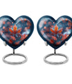 heart shaped mapple leaf urn