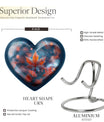 heart shaped mapple leaf urn