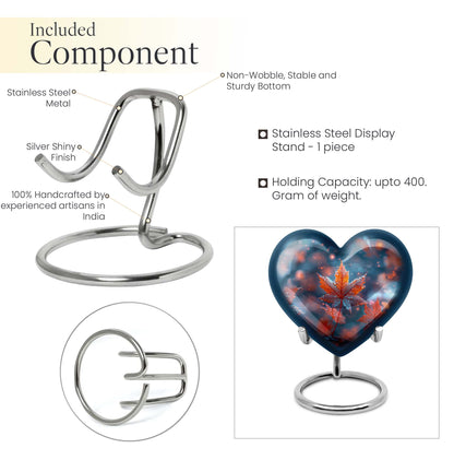 heart shaped mapple leaf urn