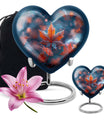heart shaped mapple leaf urn