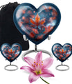 heart shaped mapple leaf urn