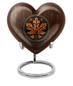 mapple leaf heart urn for men ashes