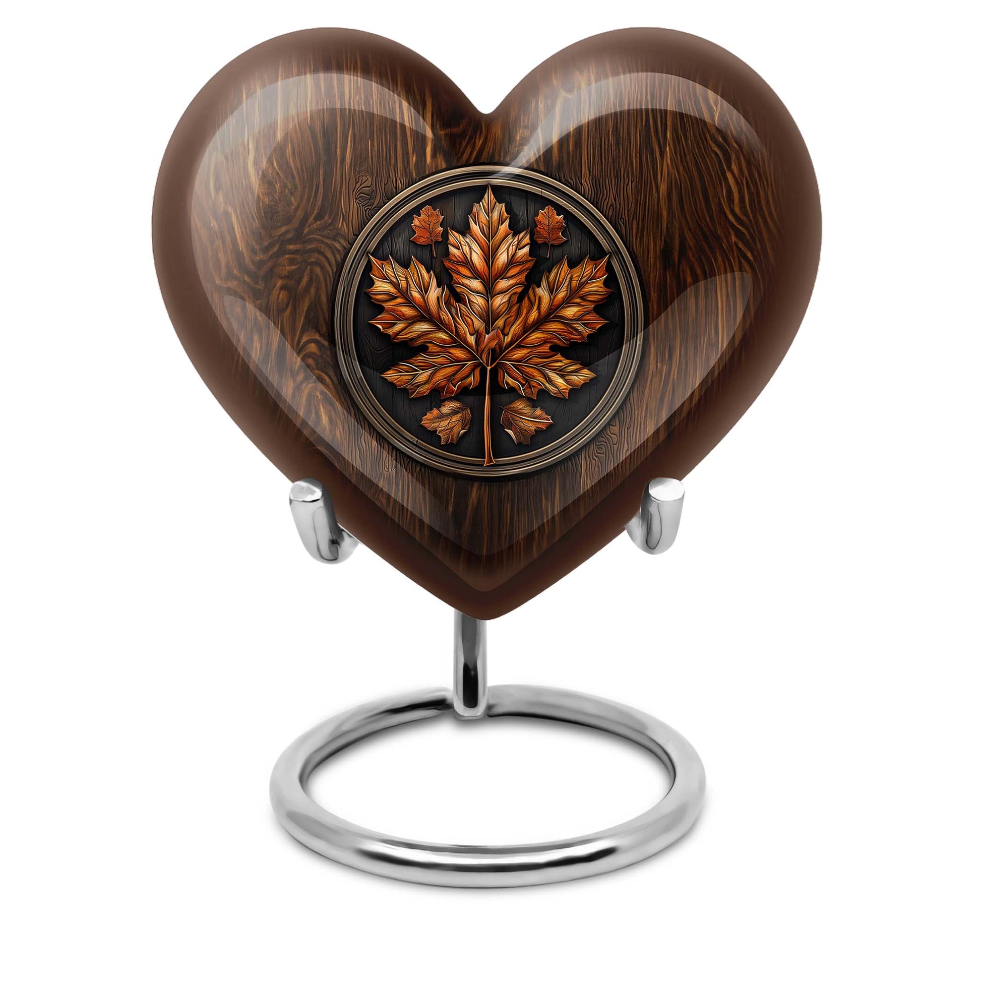 mapple leaf heart urn for men ashes