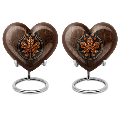 mapple leaf heart urn for men ashes