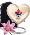 heart-shaped mapple leaf urn