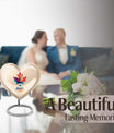 heart-shaped mapple leaf urn