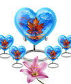 Mapple Leaf Theme Large Urn With 4 Keepsake Urn