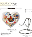 heart-shaped mapple leaf urn