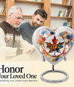 heart-shaped mapple leaf urn