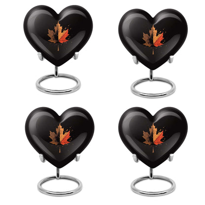 Mapple Leaf Theme 3 Inch Keepsake Pack of 4