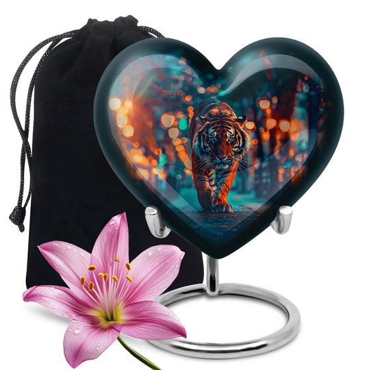  Tiger Heart Urn for cremation ashes,