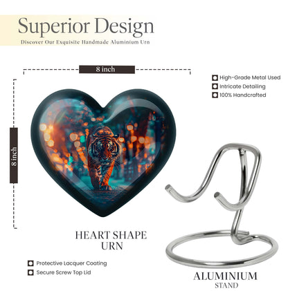  Tiger Heart Urn for cremation ashes,