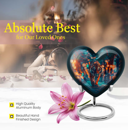  Tiger Heart Urn for cremation ashes,