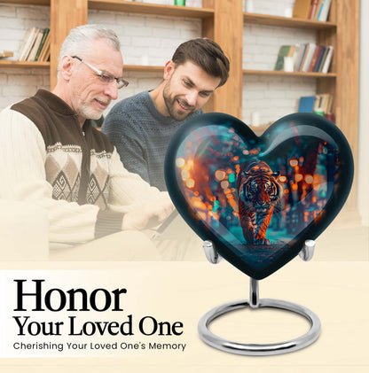  Tiger Heart Urn for cremation ashes,