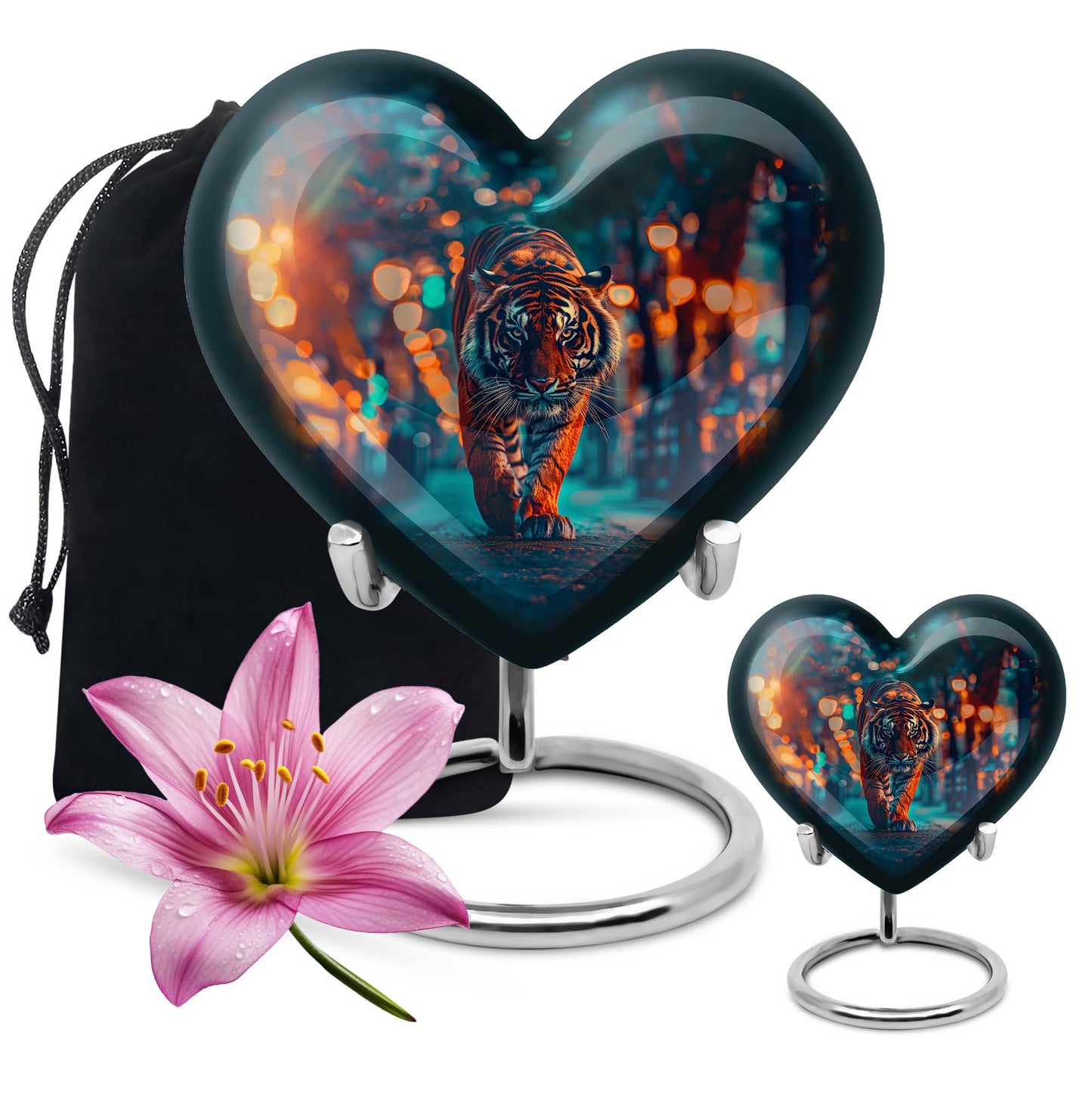  Tiger Heart Urn for cremation ashes,