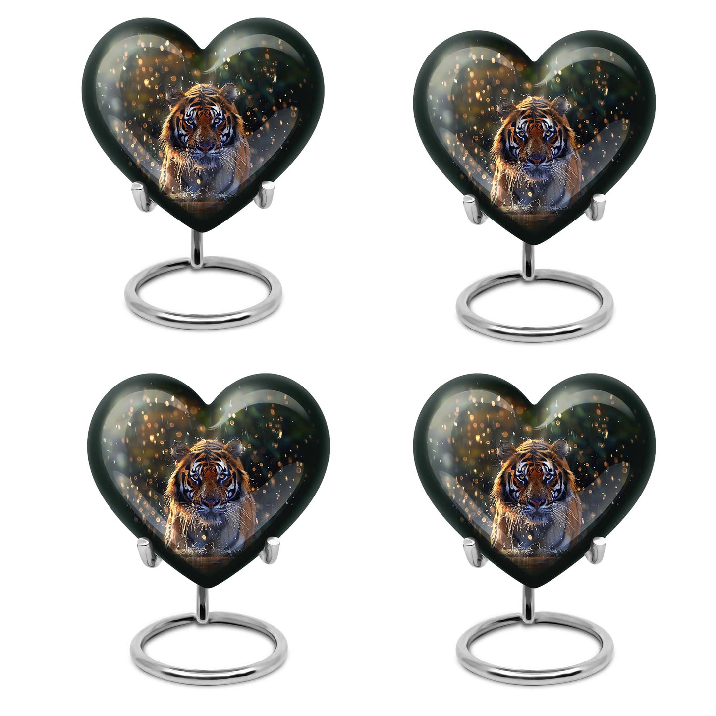Tiger Theme 3 Inch Keepsake Pack of 4
