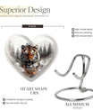heart-designed tiger urn