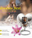 heart-designed tiger urn