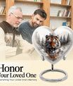 heart-designed tiger urn