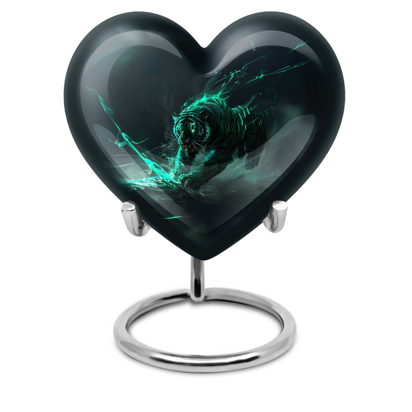 heart-shaped Tiger Urn