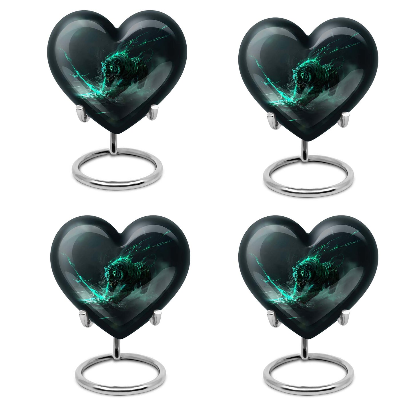 heart-shaped Tiger Urn