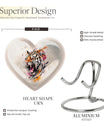 heart-shaped tiger urn