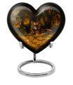 heart-shaped tiger urn for adult ashes